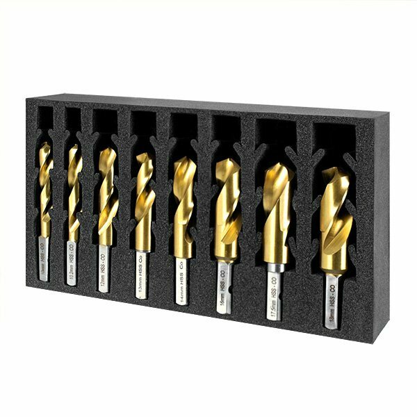 Versadrive HMT HSS-Cobalt Drill Bit Set 3/16, 1/4, 5/16, 3/8, 27/64, 7/16, 1/2, 9/16'' 209013-SET4